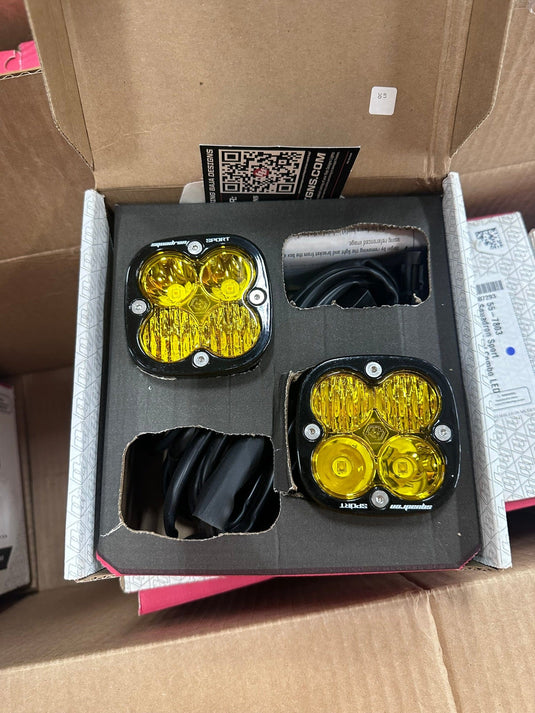 TEQ Customs Open Box/Display Baja Designs Squadron Sport Amber 3in Pods