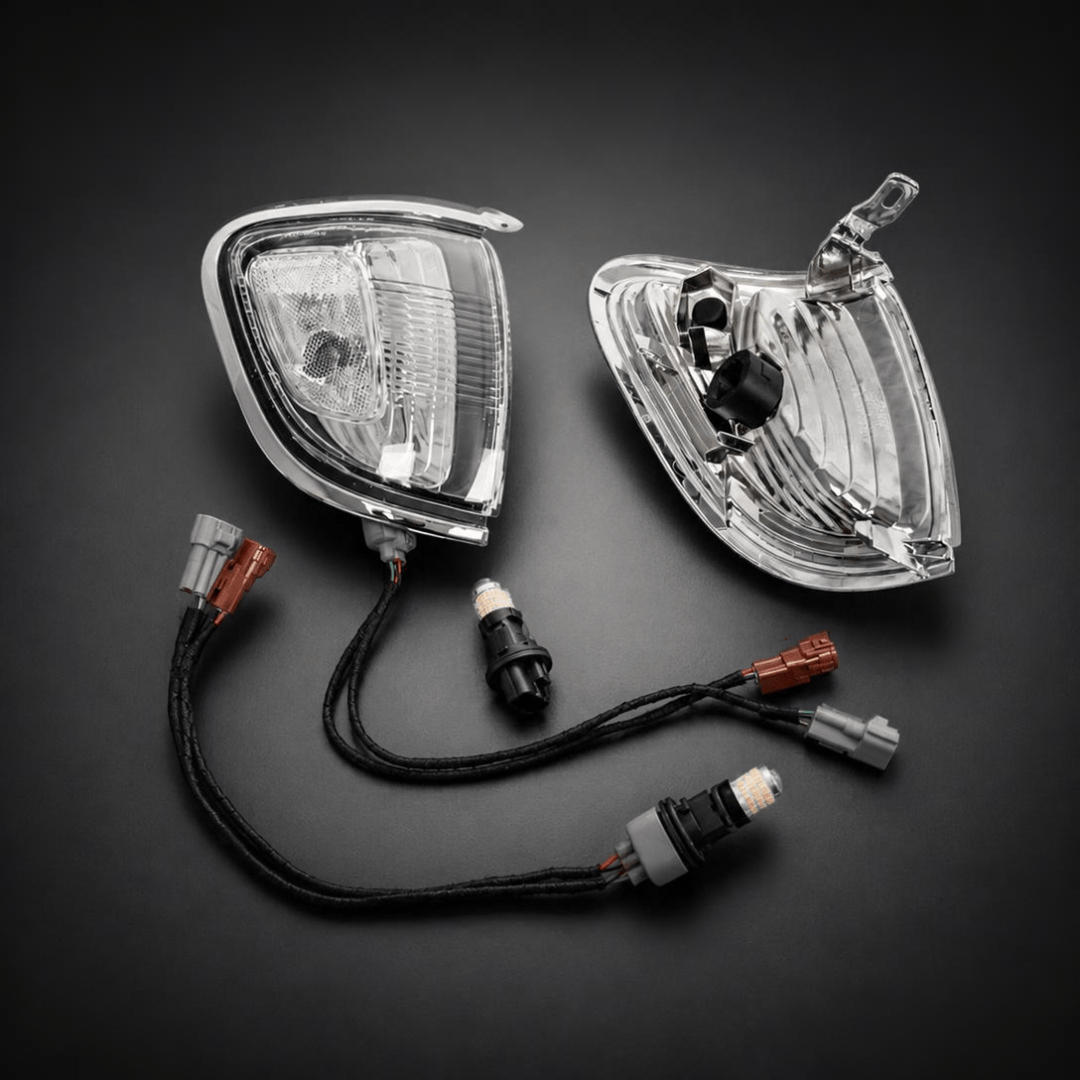 TEQ Customs Side Marker Lights + Turn Signals Corner Light - Turn Signal Conversion Kit / 01-04 1st Gen Tacoma