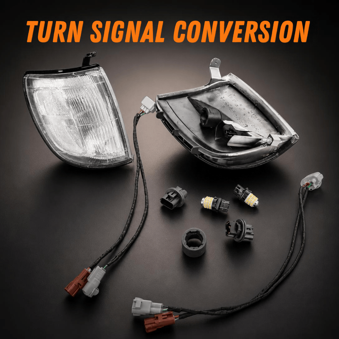 TEQ Customs Side Marker Lights + Turn Signals Corner Light - Turn Signal Conversion Kit / 96-02 4Runner