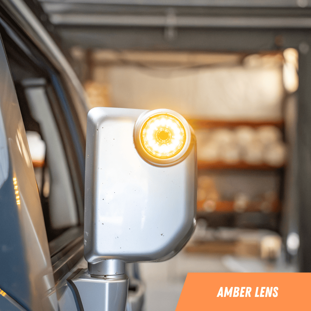 TEQ Customs Side Marker Lights + Turn Signals KC Cyclone Mirror Light Kit - 2007-2014 FJ Cruiser