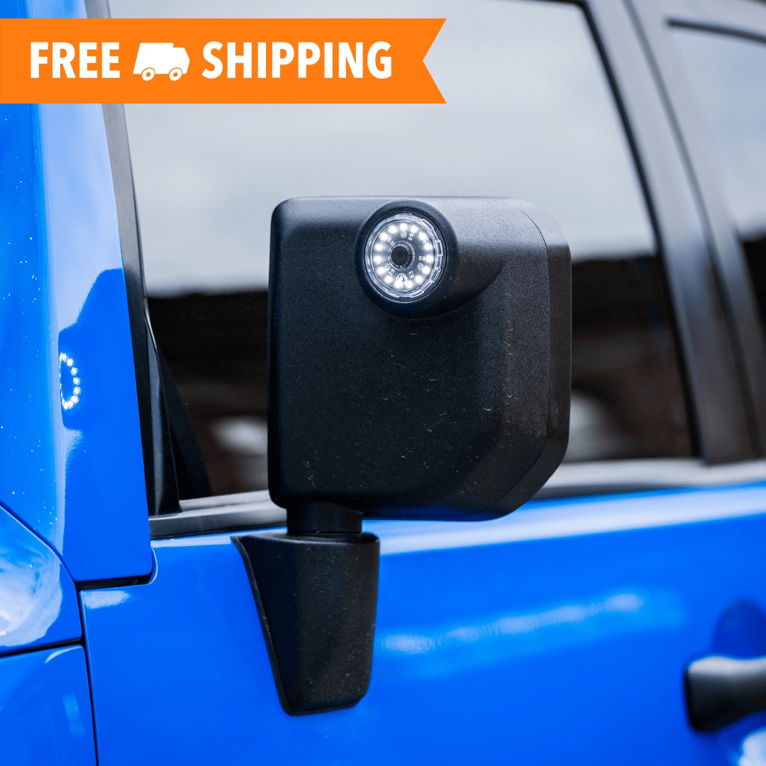 TEQ Customs Side Marker Lights + Turn Signals KC Cyclone Mirror Light Kit - 2007-2014 FJ Cruiser