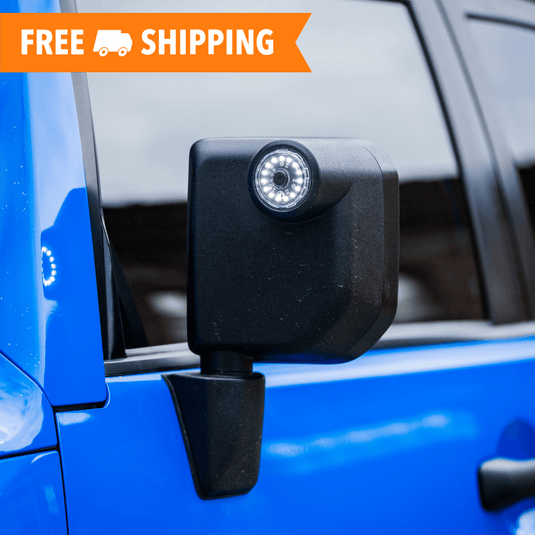 TEQ Customs Side Marker Lights + Turn Signals KC Cyclone Mirror Light Kit - 2007-2014 FJ Cruiser
