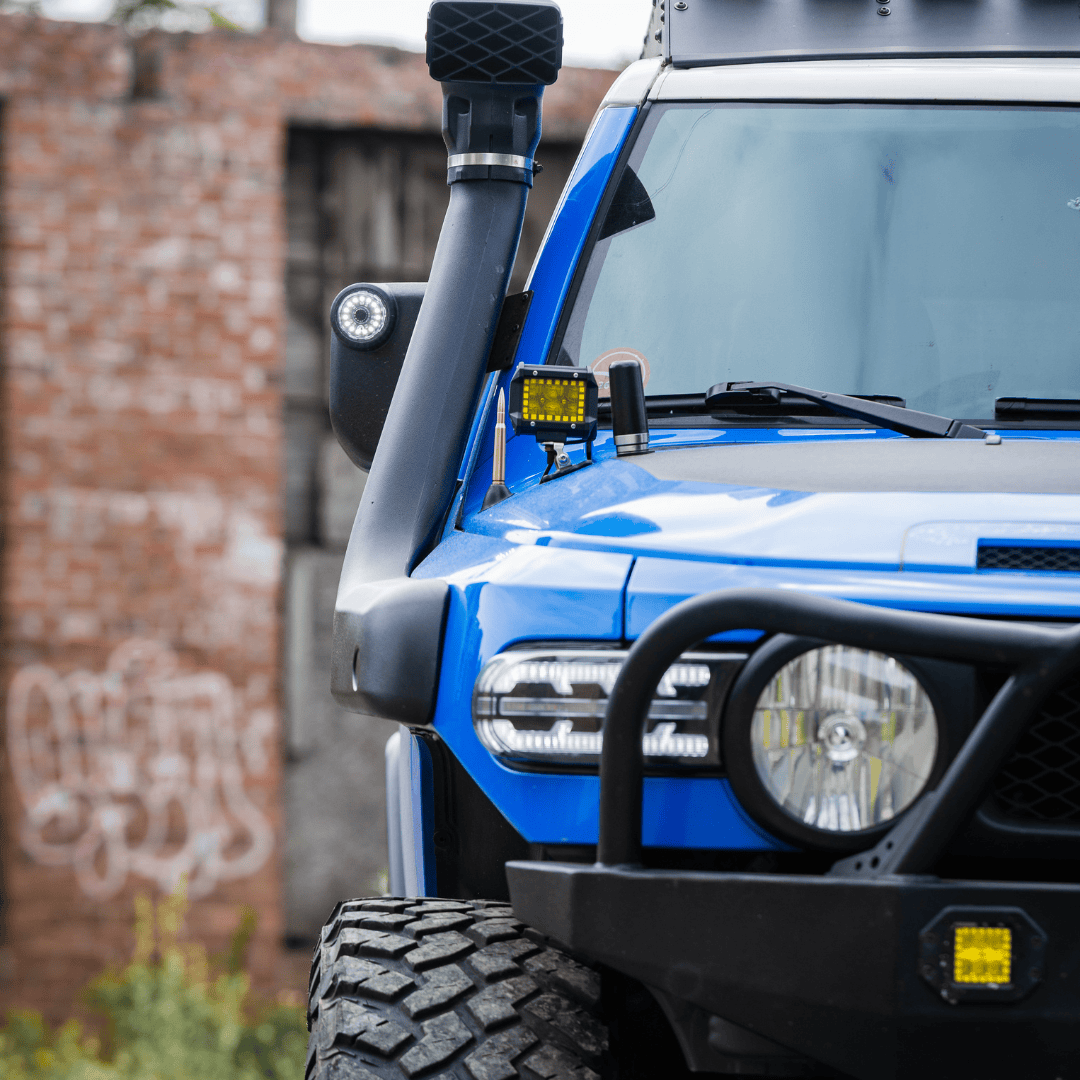 TEQ Customs Side Marker Lights + Turn Signals KC Cyclone Mirror Light Kit - 2007-2014 FJ Cruiser