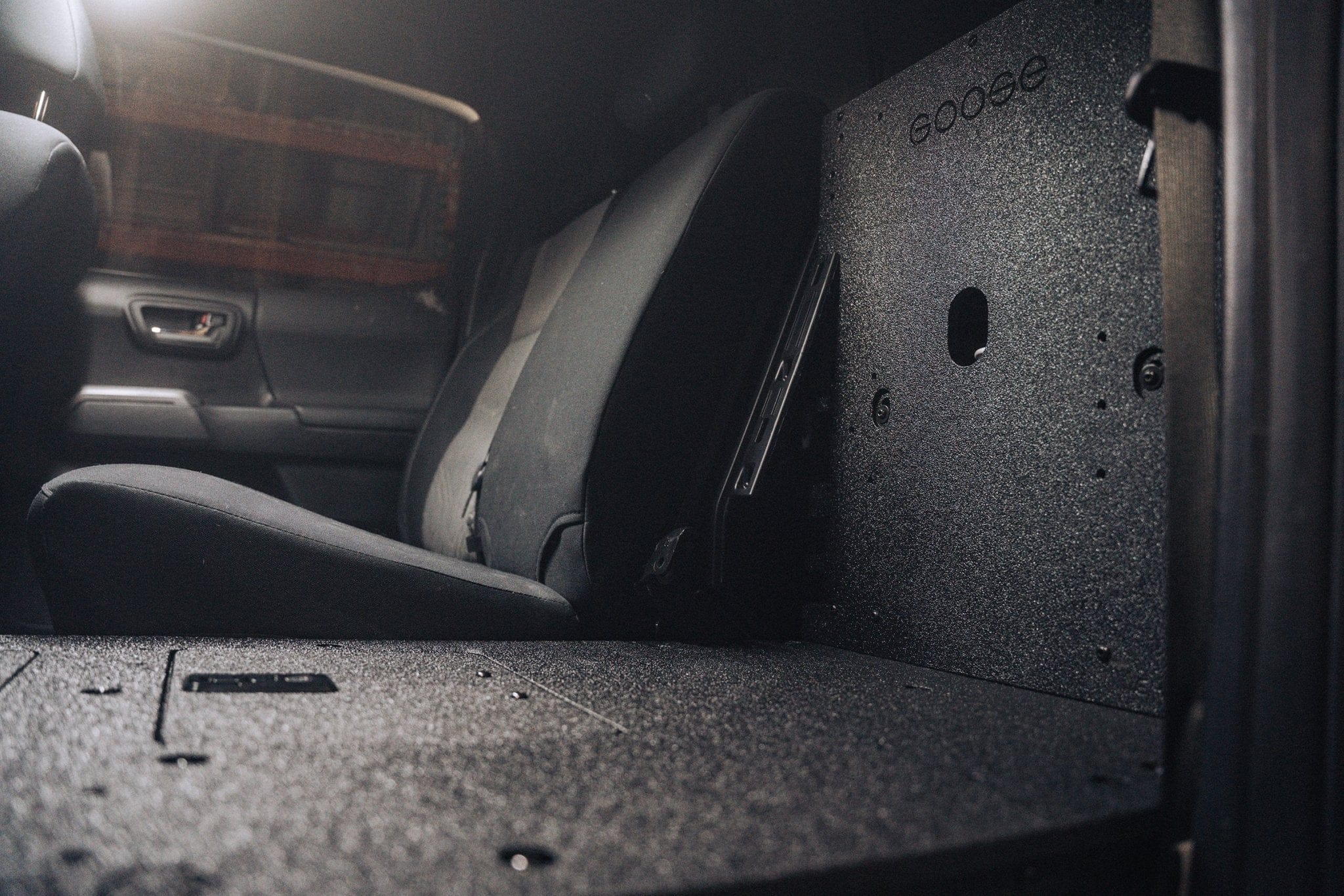 Toyota Tacoma 2005-2023 2nd and 3rd Gen Double Cab Version 2 - Second Row Seat Delete Plate System