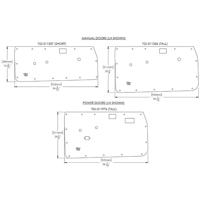 TrailGear ABS Door Panels / 84-88 4Runner