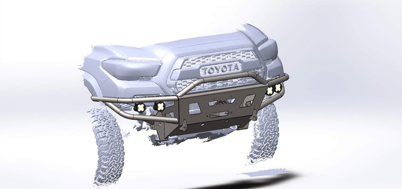 Load image into Gallery viewer, True North Fabrications Armor 2016+ 3rd Gen Tacoma Hybrid Bumper - DIY
