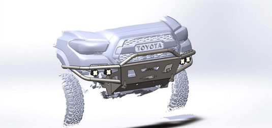 True North Fabrications Armor 2016+ 3rd Gen Tacoma Hybrid Bumper - DIY