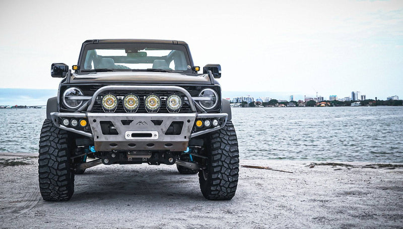 Load image into Gallery viewer, True North Fabrications Armor 2021+ Bronco Front Winch Bumper
