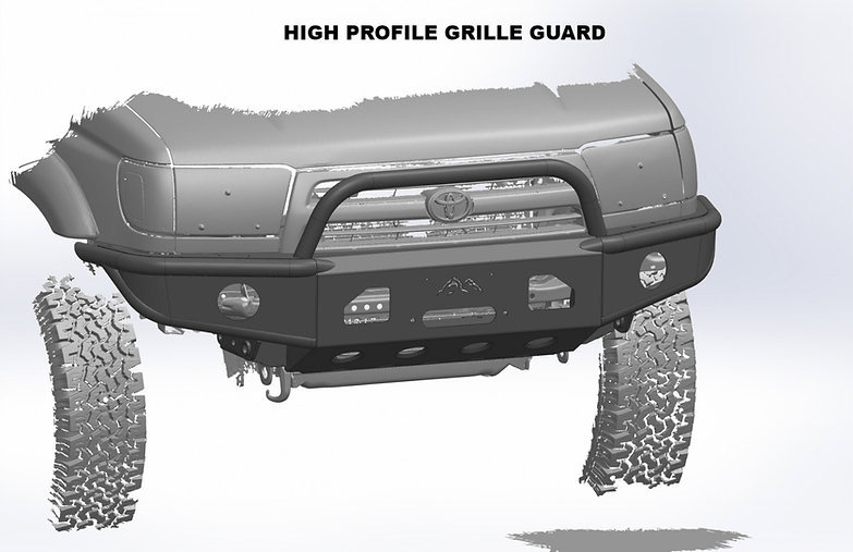 Load image into Gallery viewer, True North Fabrications Armor 96-02 4Runner Closed Wing Hybrid Bumper - DIY Kit
