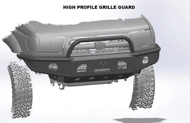 Load image into Gallery viewer, True North Fabrications Armor High Profile / Raw Steel True North Plate Bumper / 96-02 3rd Gen 4Runner
