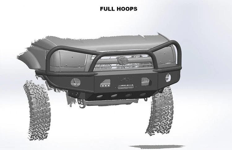 True North Fabrications Armor True North Open Wing Hybrid Bumper / 96-02 3rd Gen 4Runner