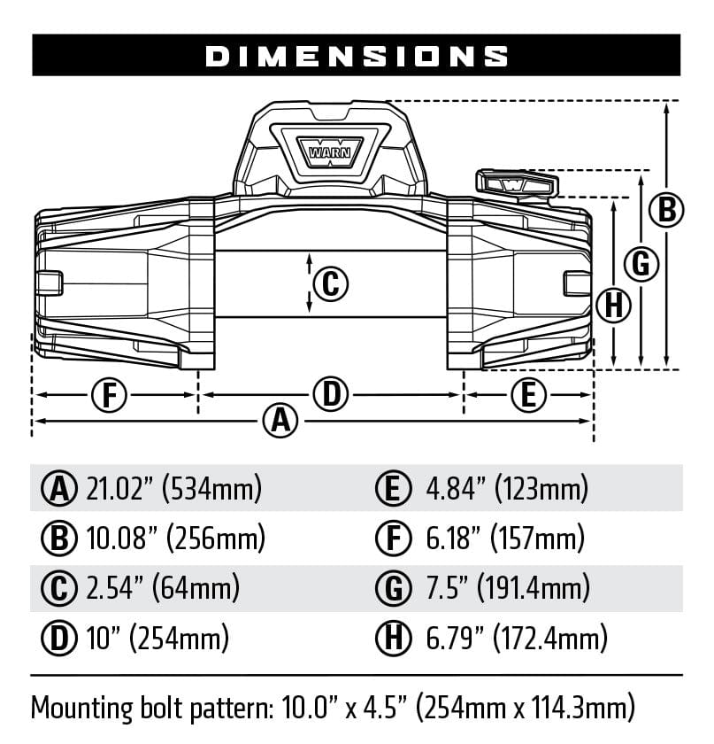 WARN Winches Warn EVO 10-S Winch