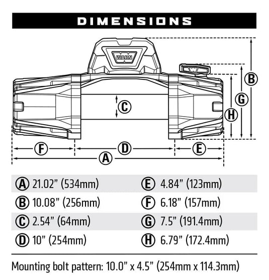 WARN Winches Warn VR Evo 12k LB Winch