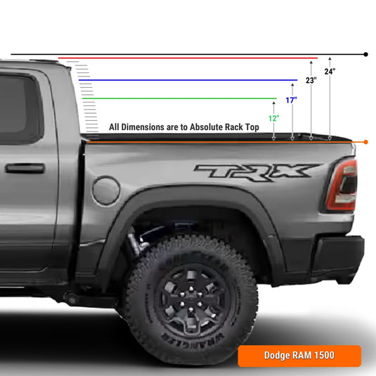 Xtrusion Overland cpb_product XTR3 Build-Your-Own Bed Rack - Dodge Ram 1500 Straight Bed