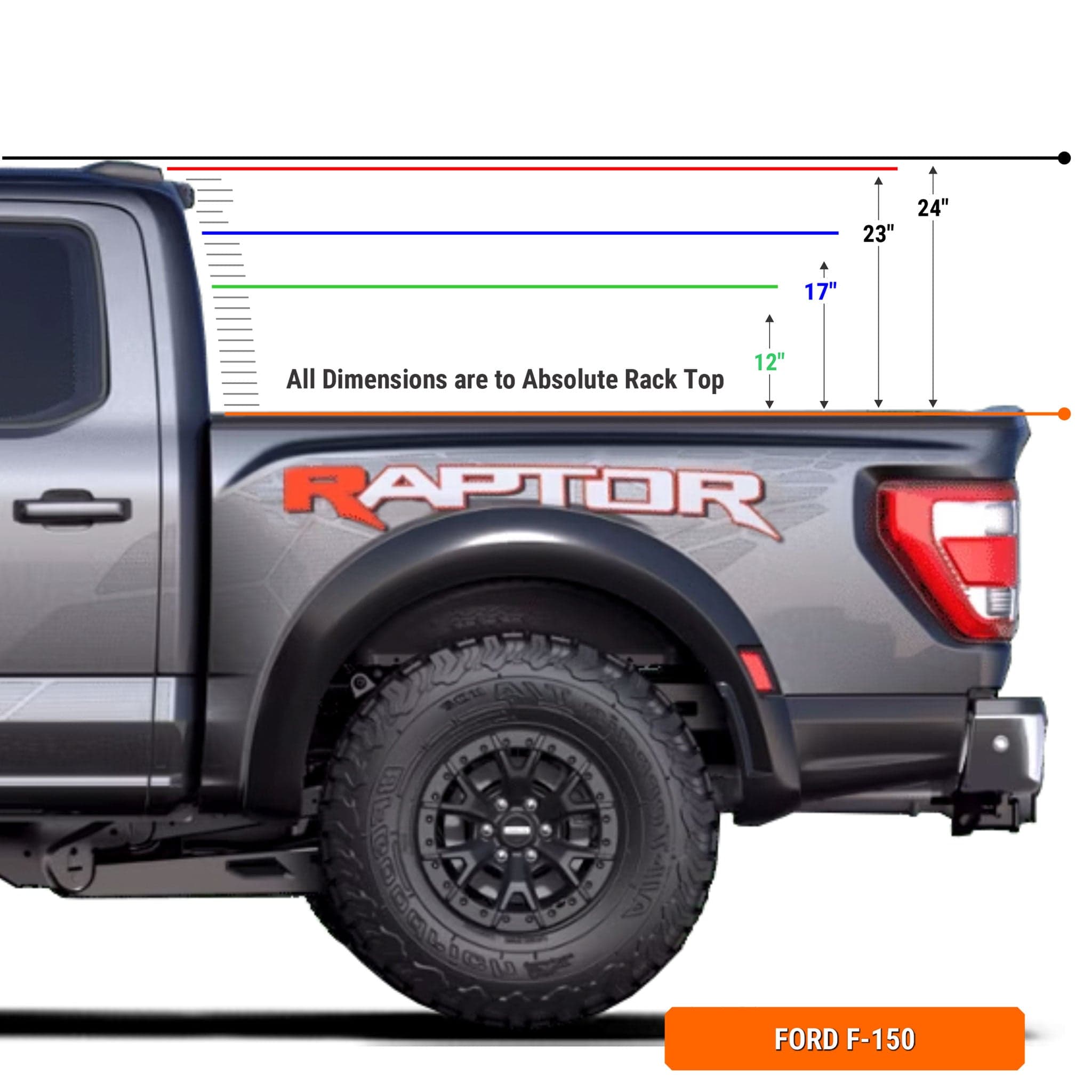 Xtrusion Overland cpb_product XTR3 Build-Your-Own Bed Rack - Ford F-150