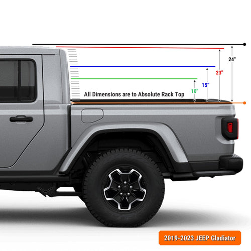 Xtrusion Overland cpb_product XTR3 Build-Your-Own Bed Rack - Jeep Gladiator