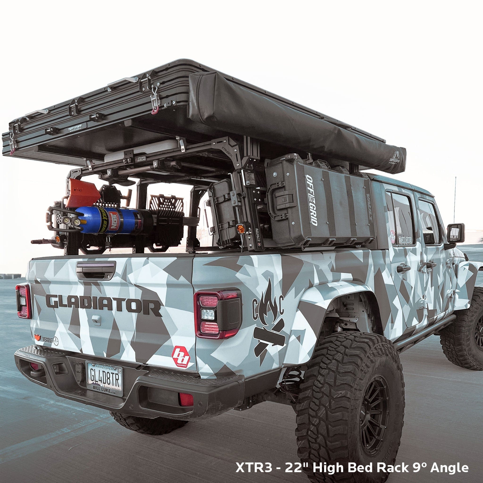 Xtrusion Overland cpb_product XTR3 Build-Your-Own Bed Rack - Jeep Gladiator