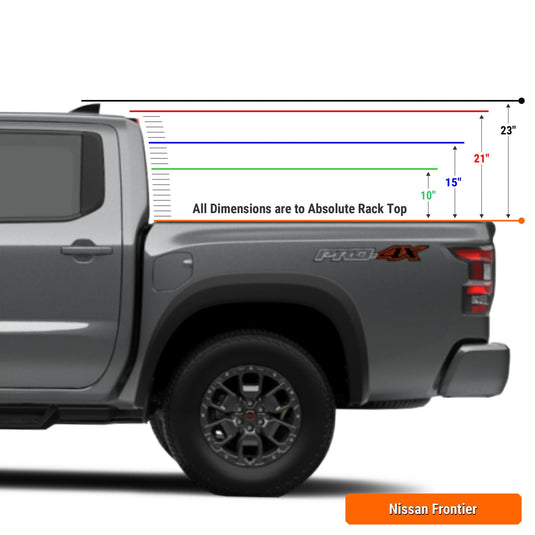 Xtrusion Overland cpb_product XTR3 Build-Your-Own Bed Rack - Nissan Frontier