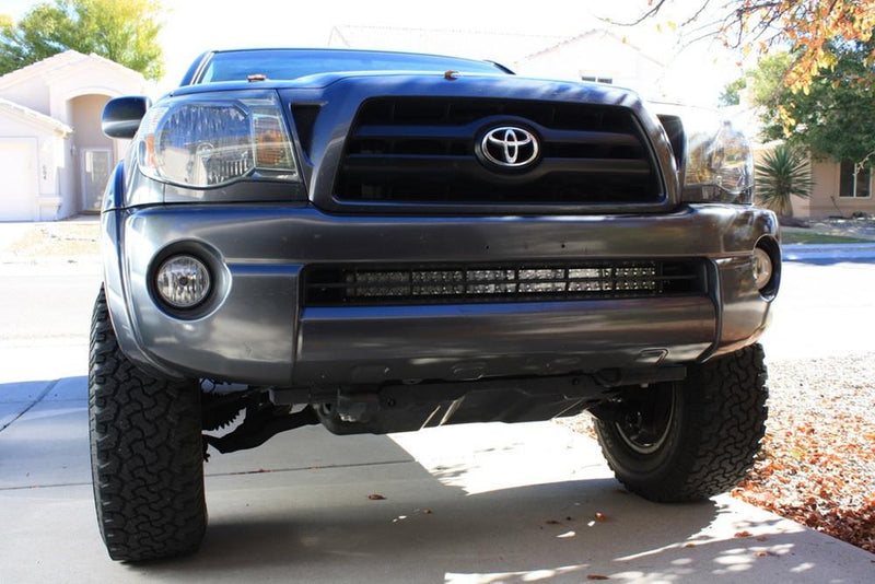 Load image into Gallery viewer, 2005-2015 TOYOTA TACOMA 32&quot; LOWER BUMPER FLUSH LED LIGHT BAR BRACKETS KIT
