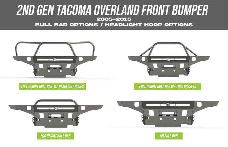 Load image into Gallery viewer, C4 Fab Tacoma Overland Series Front Bumper / 2nd Gen / 2005-2015
