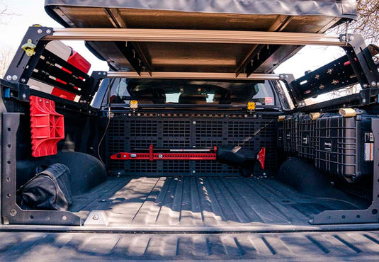 overland bed rack attached to a tacoma