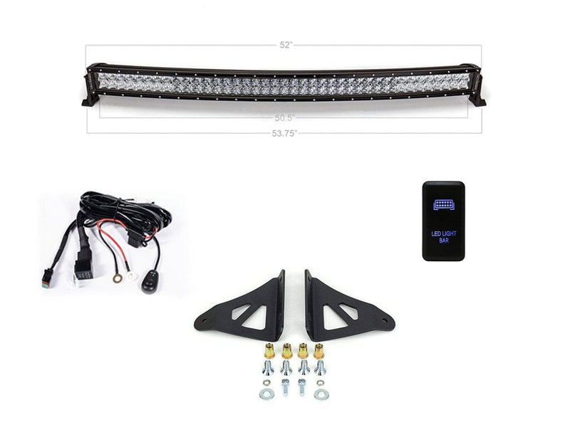 Load image into Gallery viewer, 2003-2022 TOYOTA 4RUNNER 52&quot; CURVED LED LIGHT BAR ROOF BRACKETS KIT
